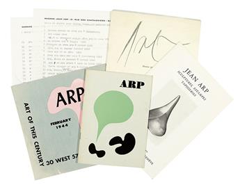ARP, HANS (JEAN). Group of works by and about Arp.